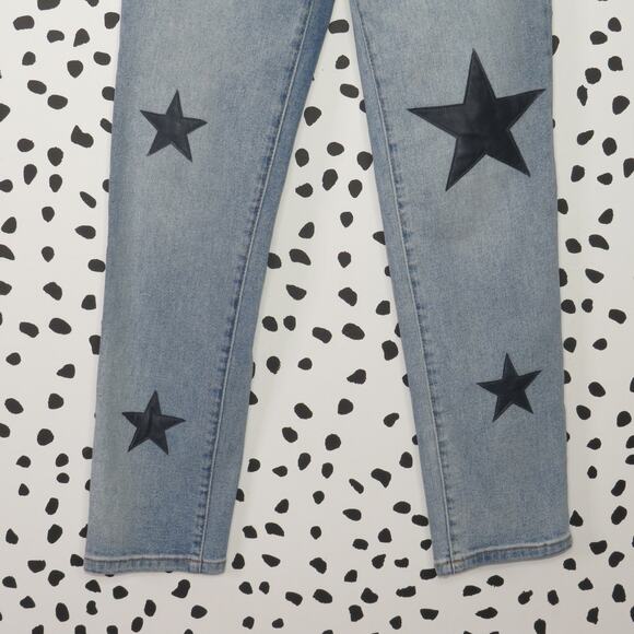 Black NYC Light Wash Denim Ever After The Madison High Rise Crop Jeans - Picture 6 of 13